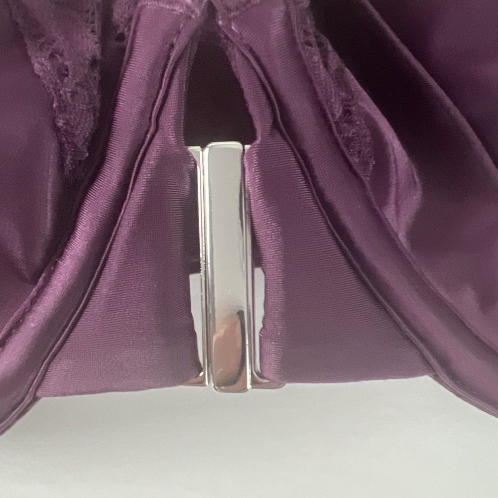 Bare Necessities Bra Women 44G Purple Lace Satin Underwire Lingerie NWT B44 - Picture 12 of 15